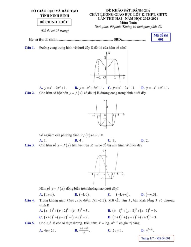 de-thi-khao-sat-chat-luong-mon-toan-lop-12-lan-2-nam-hoc-2023-2024-tinh-ninh-binh - Trang 1