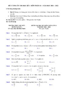de-cuong-on-thi-hoc-ky-1-toan-lop-11-nam-hoc-2021-2022-truong-thpt-viet-duc - Trang 1