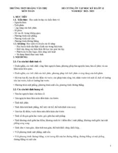 de-cuong-on-tap-hoc-ky-2-mon-toan-lop-12-nam-hoc-2022-2023-truong-thpt-hoang-van-thu - Trang 1