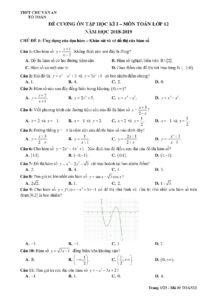 de-cuong-on-tap-hoc-ky-1-toan-lop-12-nam-hoc-2018-2019-truong-thpt-chu-van-an-ha-noi - Trang 1