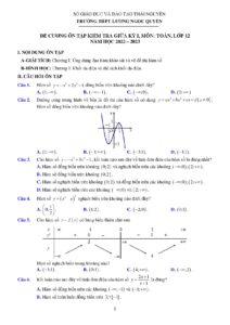 de-cuong-on-tap-kiem-tra-giua-hoc-ky-1-mon-toan-12-nam-hoc-2022-2023-truong-thpt-luong-ngoc-quyen - Trang 1
