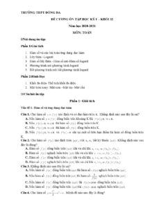 de-cuong-on-tap-hoc-ky-1-mon-toan-lop-12-nam-hoc-2020-2021-truong-thpt-dong-da - Trang 1