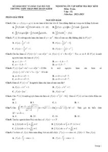 de-cuong-on-tap-kiem-tra-hoc-ky-2-mon-toan-lop-12-nam-hoc-2022-2023-truong-thpt-tran-phu - Trang 1