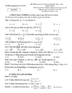 de-thi-khao-sat-mon-toan-lop-9-nam-hoc-2025-2026-truong-thcs-ly-tu-trong - Trang 1