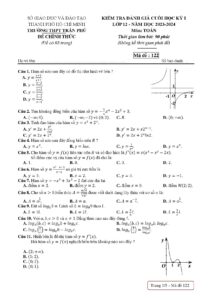 de-kiem-tra-cuoi-hoc-ky-1-mon-toan-lop-12-nam-hoc-2023-2024-truong-thpt-tran-phu - Trang 1