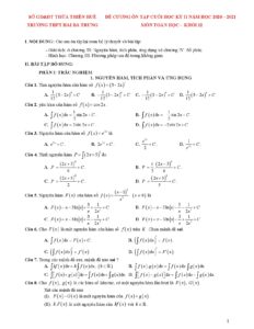 de-cuong-on-tap-hoc-ky-2-mon-toan-lop-12-nam-hoc-2020-2021-truong-thpt-hai-ba-trung - Trang 1