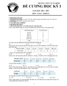 de-cuong-on-tap-kiem-tra-cuoi-hoc-ky-1-mon-toan-lop-11-nam-hoc-2023-2024-truong-thpt-xuan-dinh - Trang 1