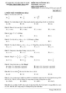 de-kiem-tra-cuoi-hoc-ki-1-mon-toan-lop-11-nam-hoc-2023-2024-truong-thcs-thpt-hoa-sen - Trang 1