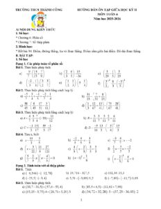 de-cuong-on-tap-kiem-tra-giua-hoc-ky-2-toan-6-nam-hoc-2025-2026-truong-thcs-thanh-cong - Trang 1