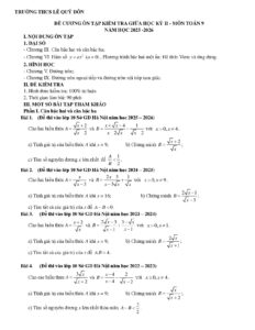 de-cuong-on-tap-giua-hoc-ky-2-mon-toan-lop-9-nam-hoc-2025-2026-truong-thcs-le-quy-don - Trang 1