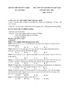 de-cuong-on-tap-kiem-tra-giua-hoc-ky-2-mon-toan-lop-10-truong-thpt-bui-huu-nghia-nam-hoc-2025-2026 - Trang 1